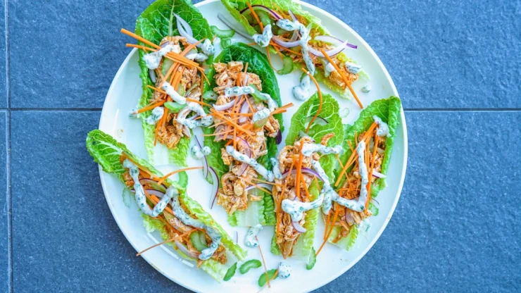 Buffalo Chicken Lettuce Wraps